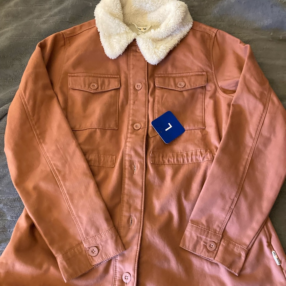 NWT Hang Ten soft coral  Drawstring Jacket